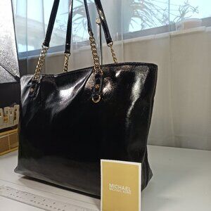 Michael Kors Large Black Gold